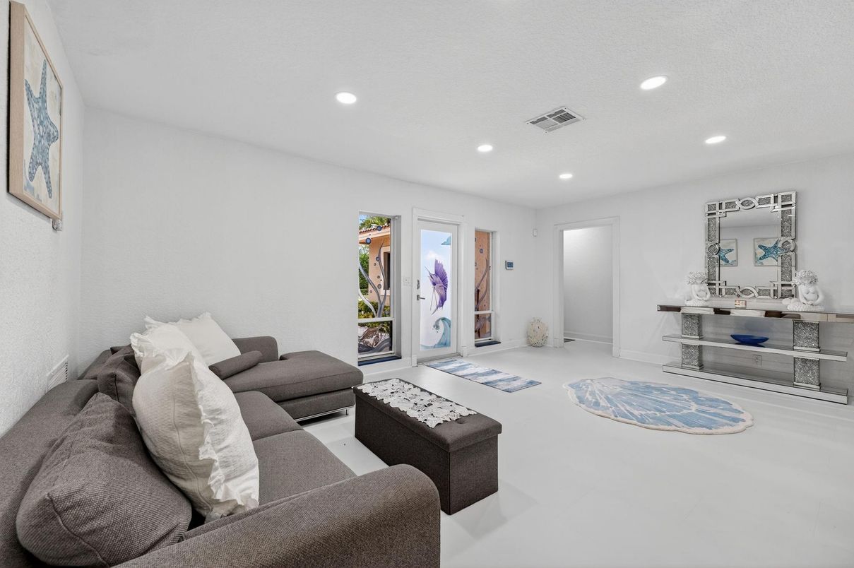 Interior, Living room, Recessed Lighting