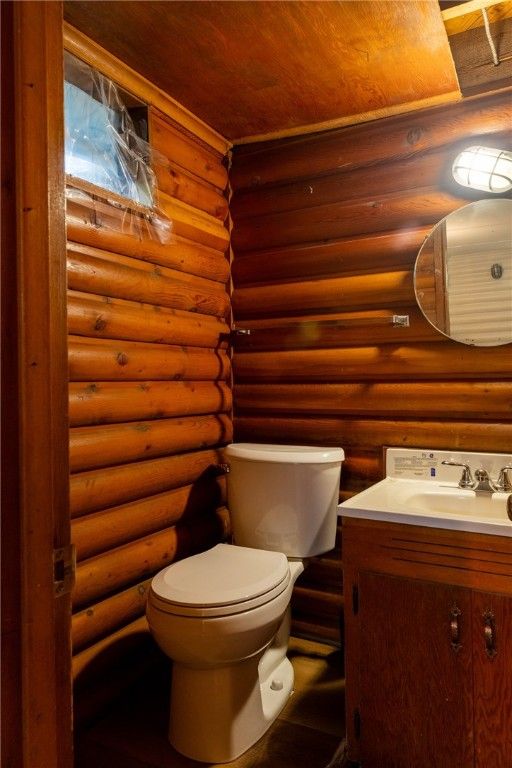 Bathroom, Interior, Wooden Walls