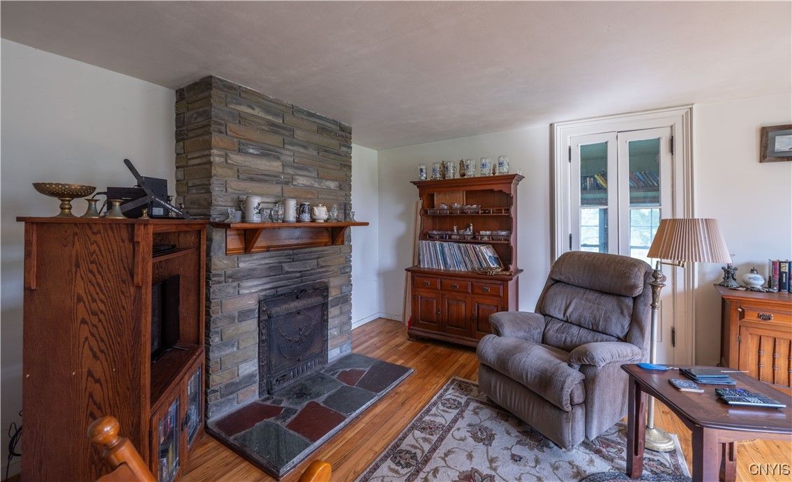 Fireplace, Interior, Wood Texture Flooring