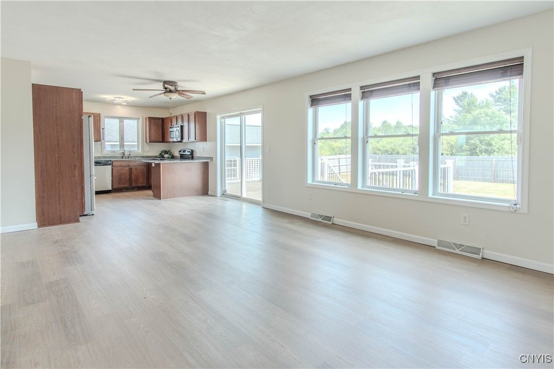 Empty room, Interior, Kitchen, Wood Texture Flooring
