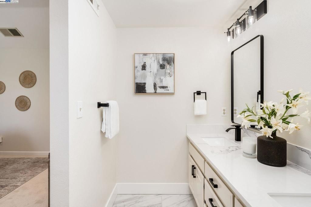 Bathroom, Dual Sink Vanities, Interior, Marble