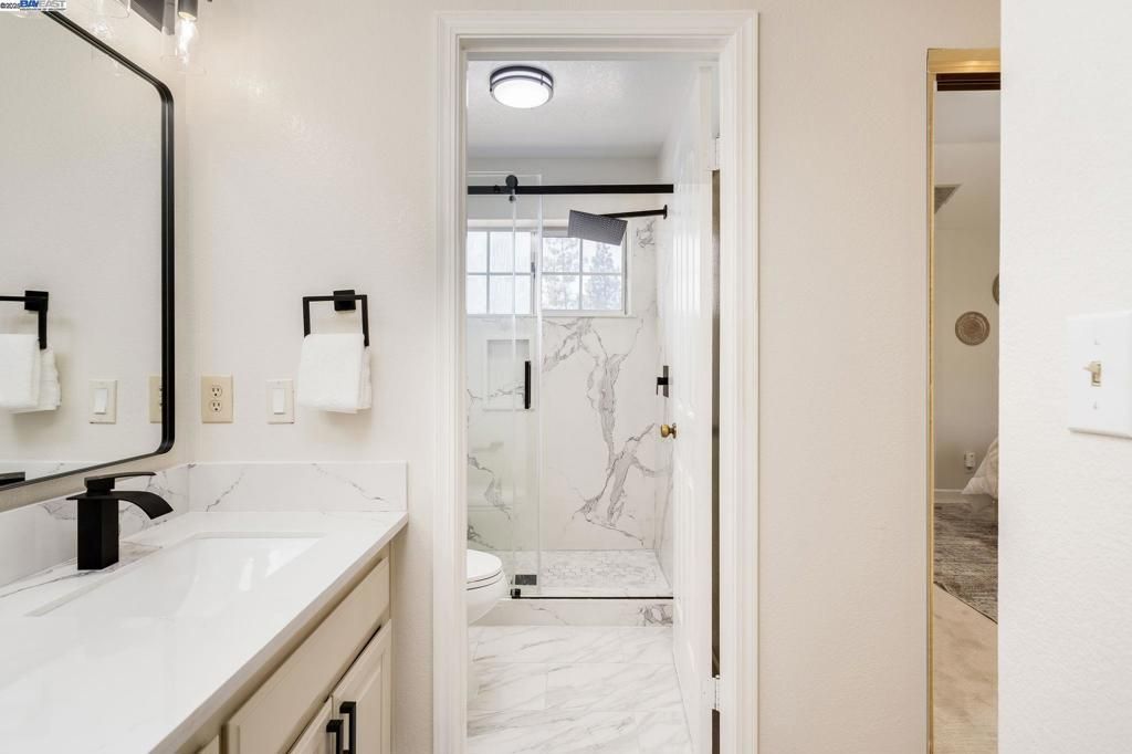 Bathroom, Glass Shower, Interior, Marble, Marble Walls