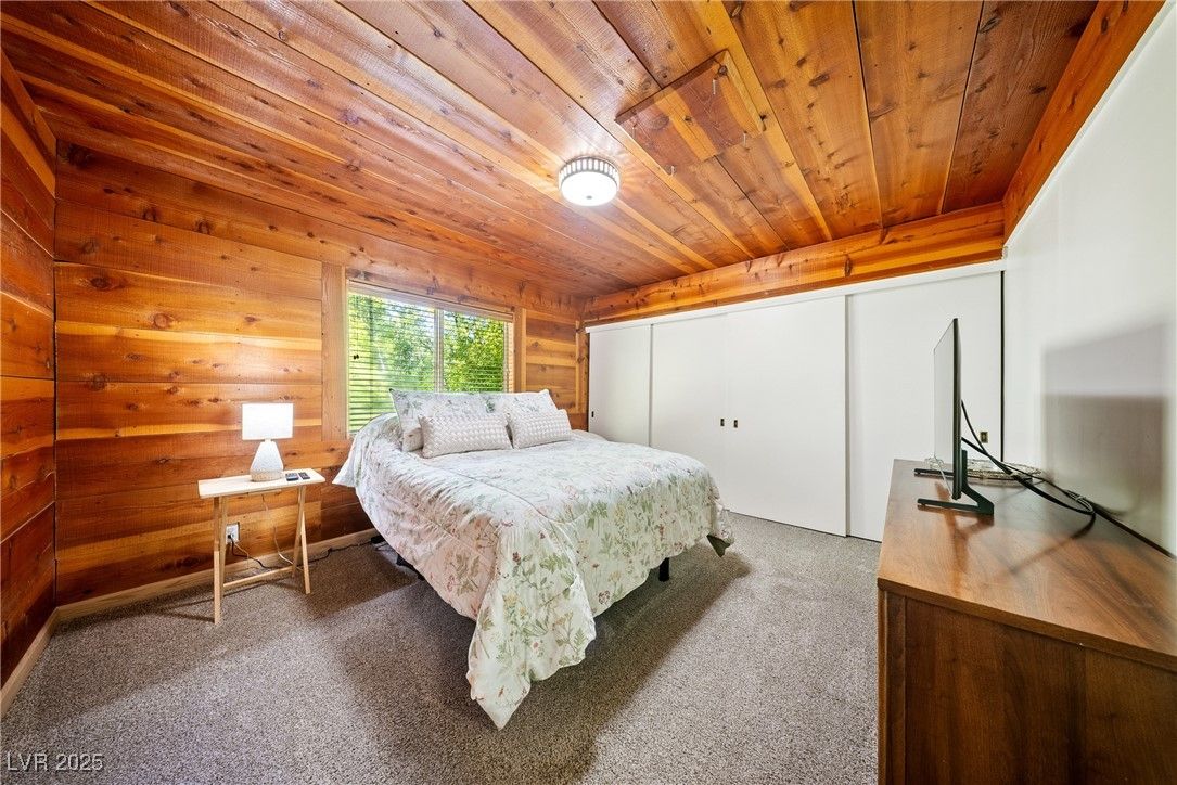Bedroom, Interior, Wooden Ceilings, Wooden Walls