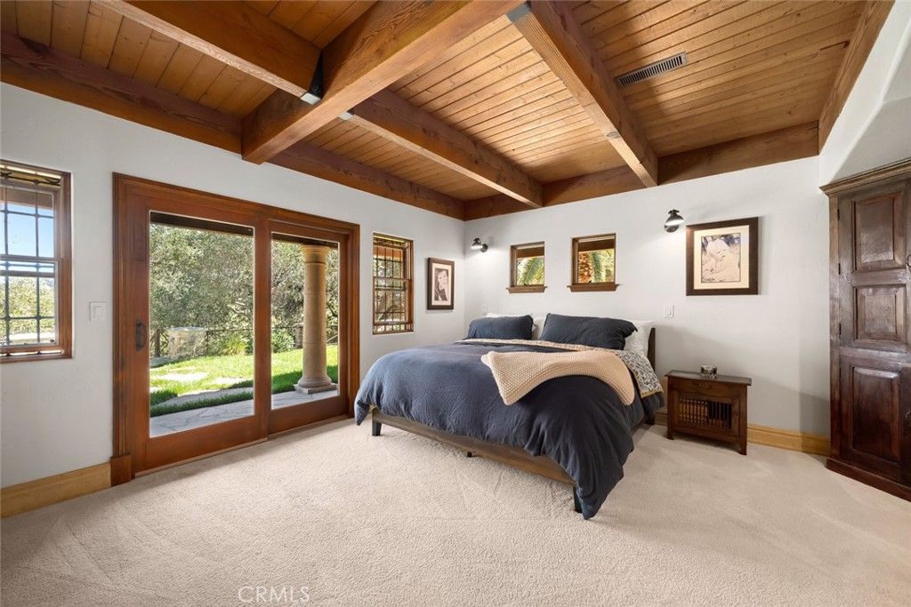 Bedroom, Interior, Wooden Beams, Wooden Ceilings