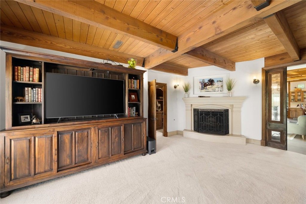 Fireplace, Interior, Wooden Beams, Wooden Ceilings