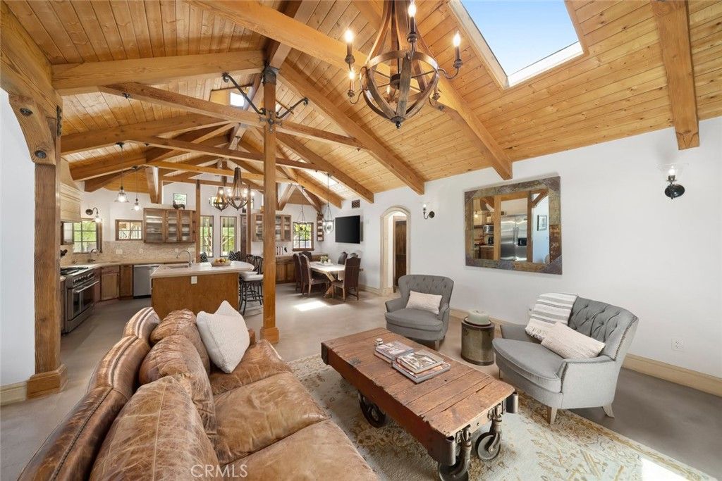 Chandelier, Dining room, Interior, Living room, Wooden Beams, Wooden Ceilings