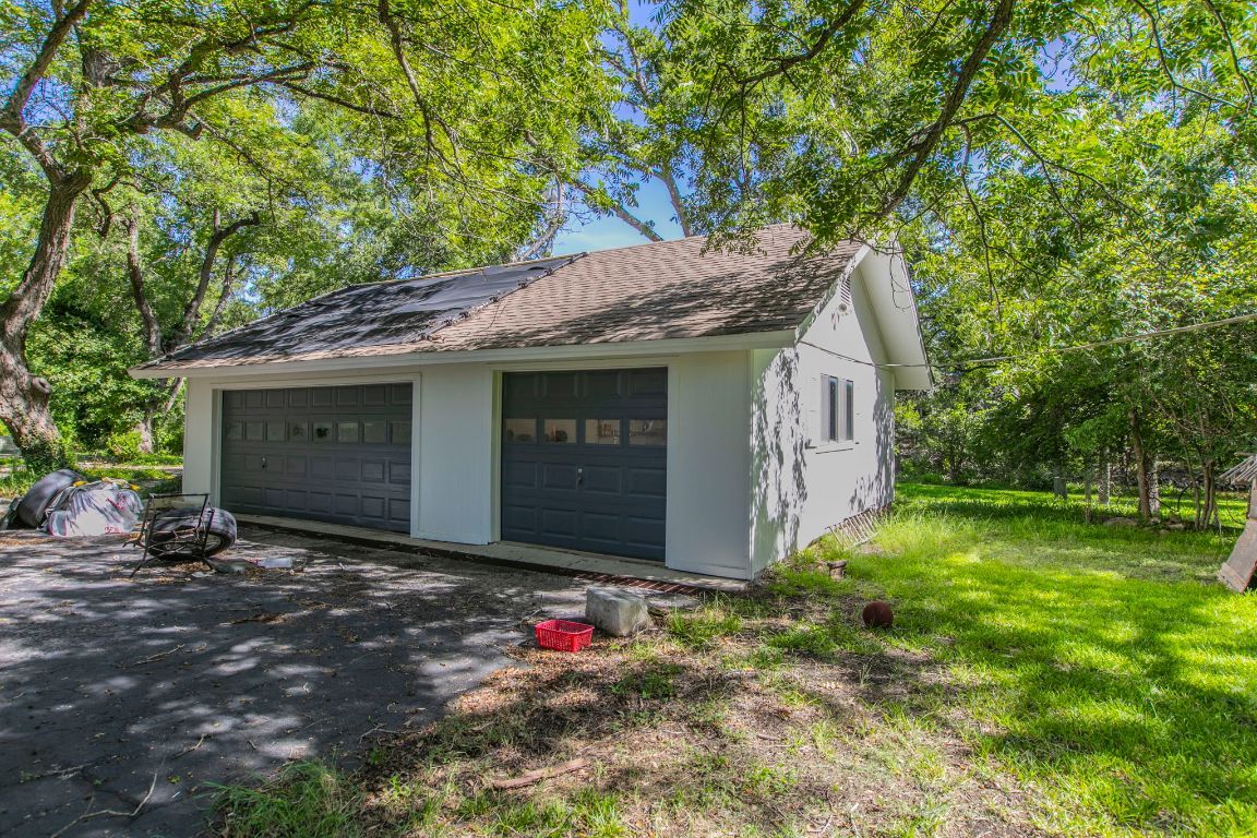 Detached Garage, Exterior, Solar Panels