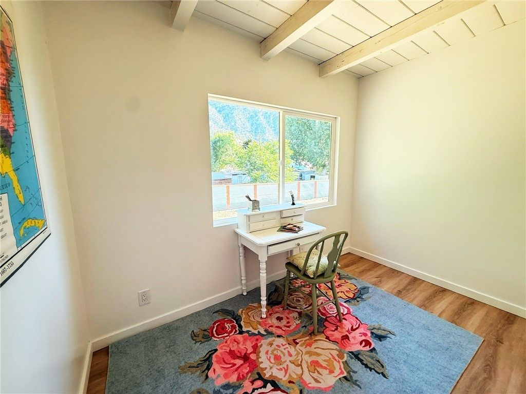 Home Office, Interior, Wooden Beams, Wood Texture Flooring