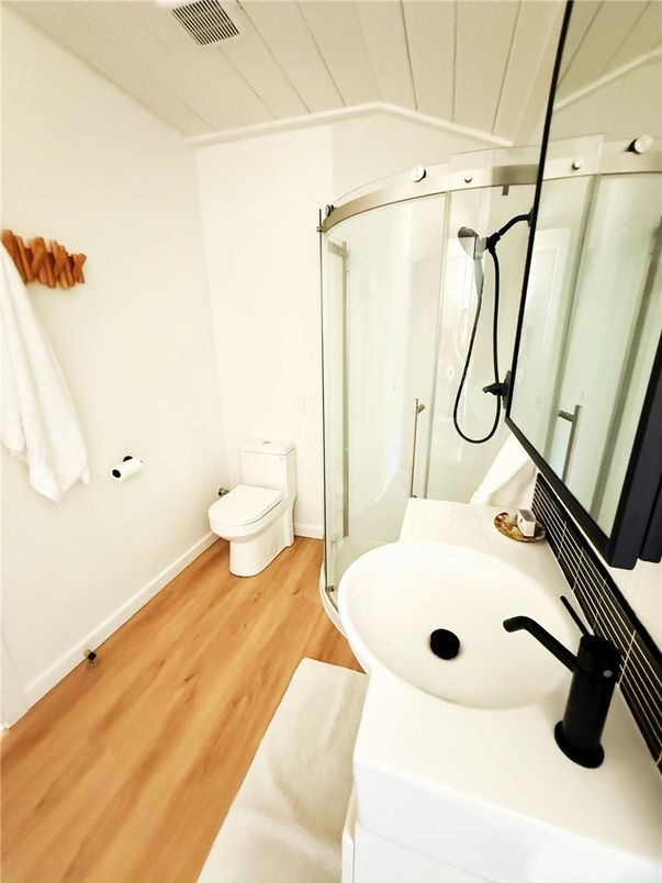 Bathroom, Interior, Wood Texture Flooring