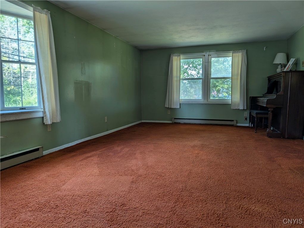 Empty room, Interior, Piano