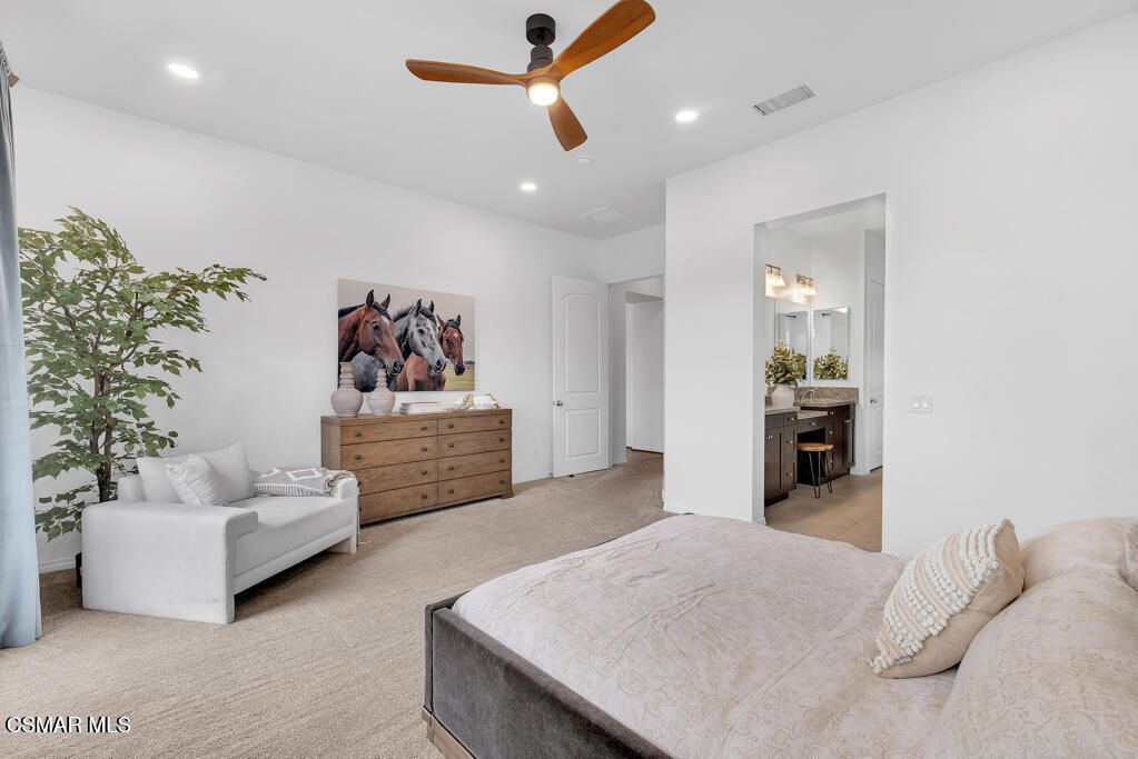 Bedroom, Interior, Recessed Lighting