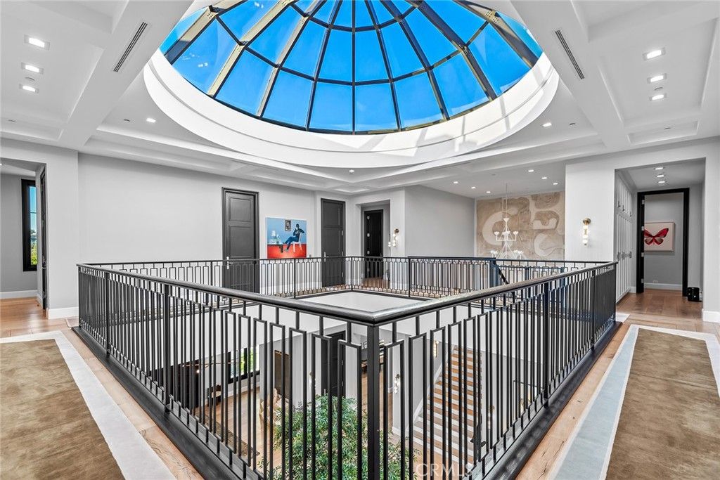 Glass Ceilings, Interior, Recessed Lighting, Wood Texture Flooring