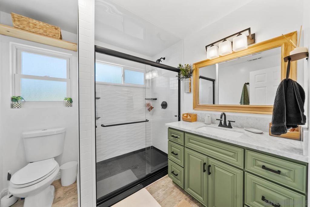 Bathroom, Dual Sink Vanities, Glass Shower, Interior