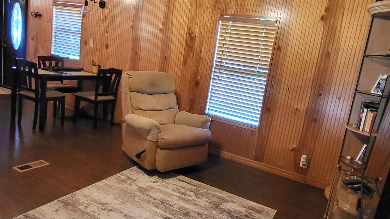 Dining room, Interior, Wood Texture Flooring, Wooden Walls