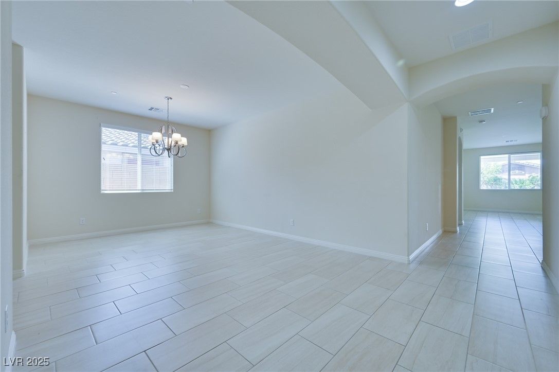 Chandelier, Empty room, Interior, Recessed Lighting