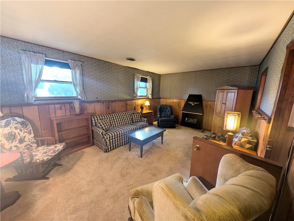 Interior, Living room, Wooden Walls
