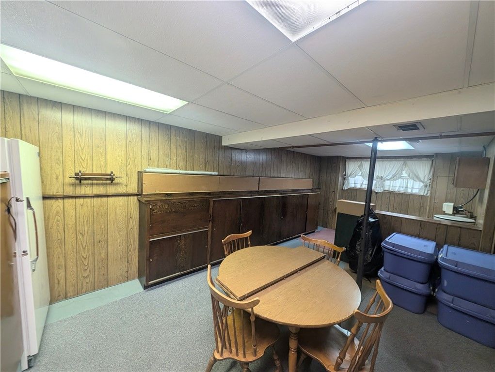 Dining room, Interior, Wooden Walls