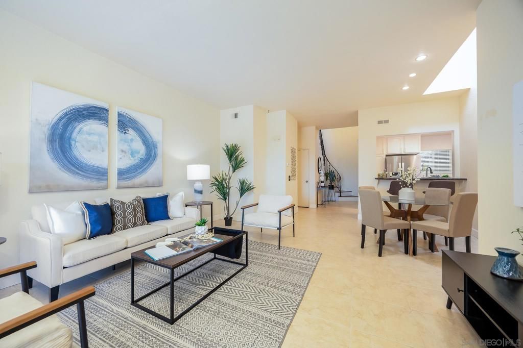 Dining room, Interior, Kitchen, Living room, Recessed Lighting