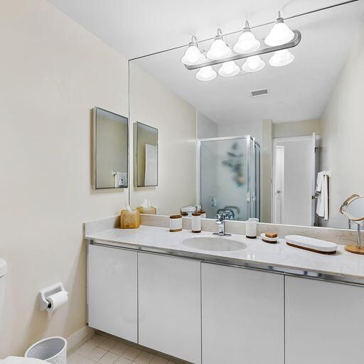 Bathroom, Dual Sink Vanities, Glass Shower, Interior