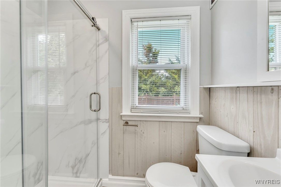 Bathroom, Glass Shower, Interior, Marble Walls