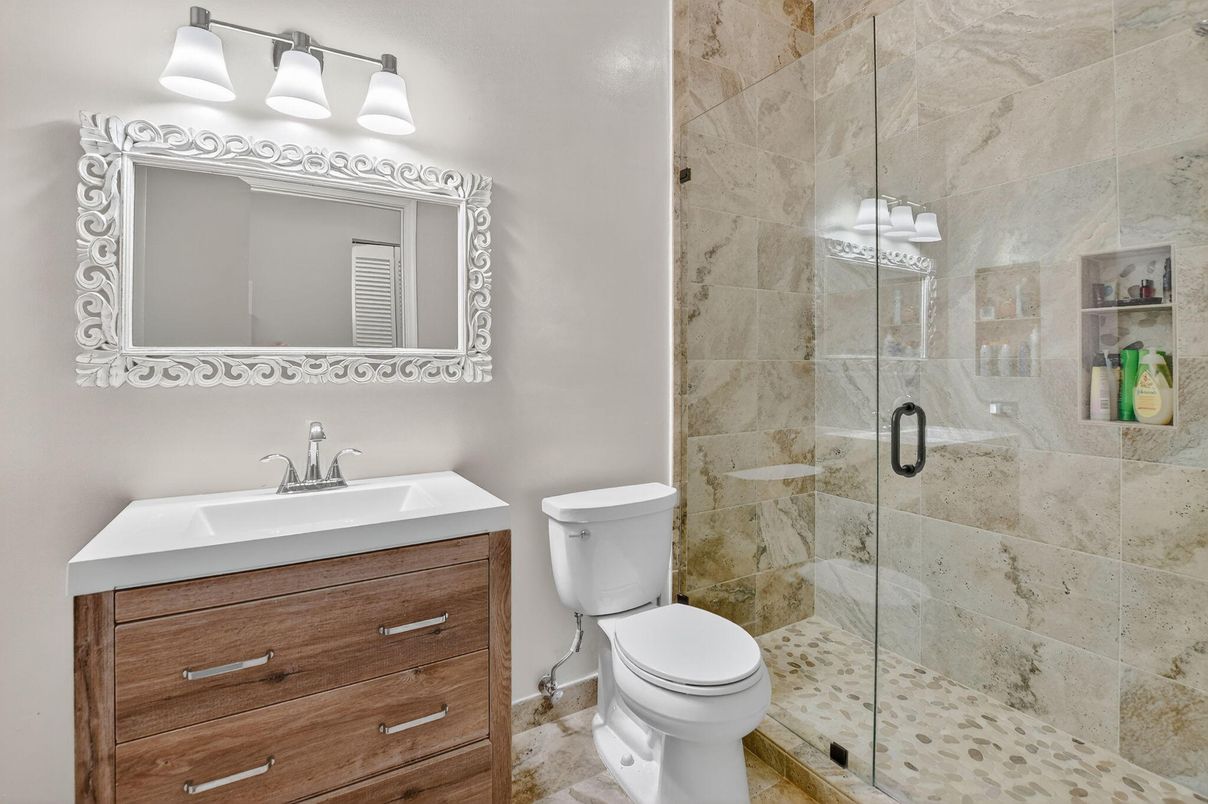 Bathroom, Glass Shower, Interior