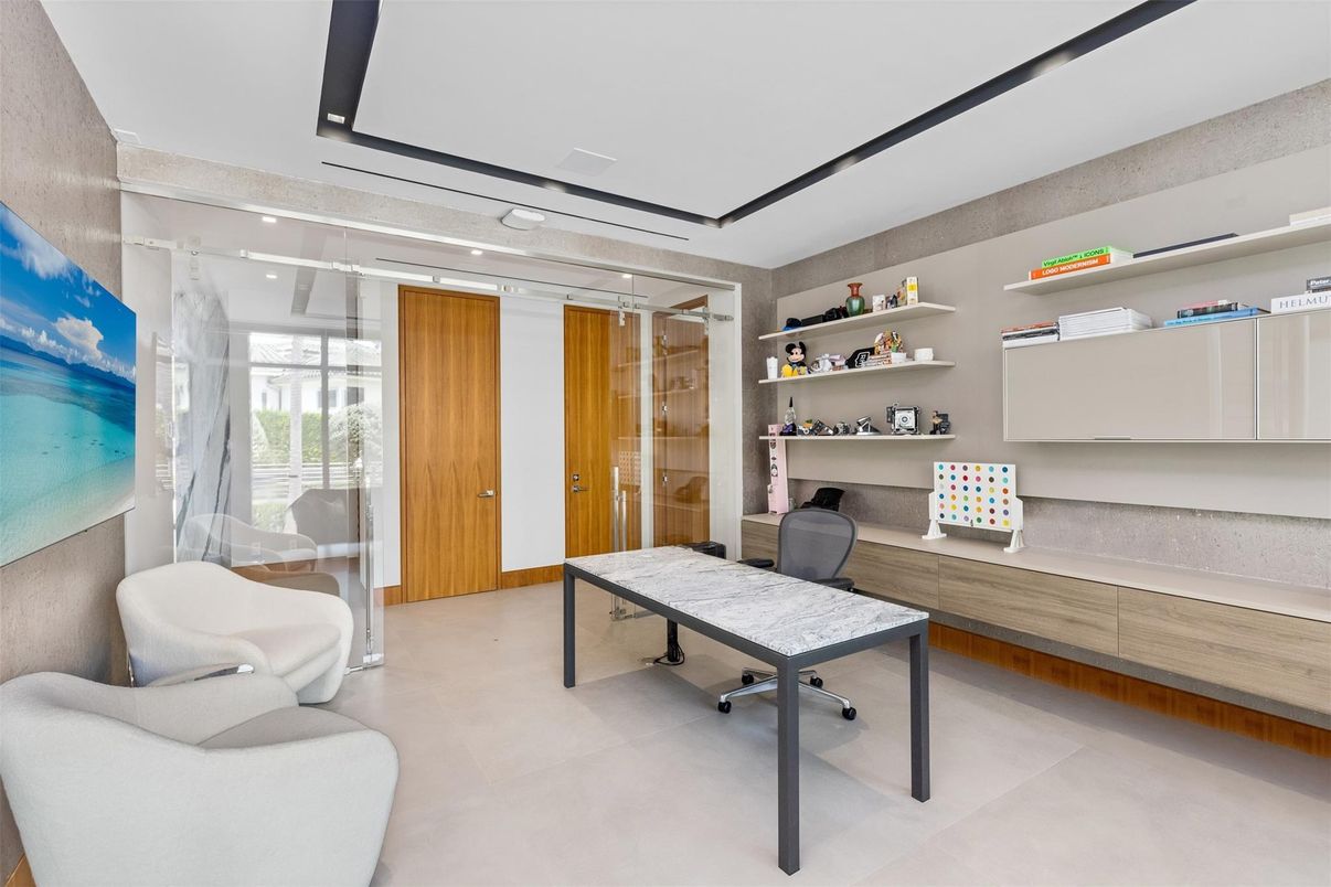 Home Office, Interior, Recessed Lighting