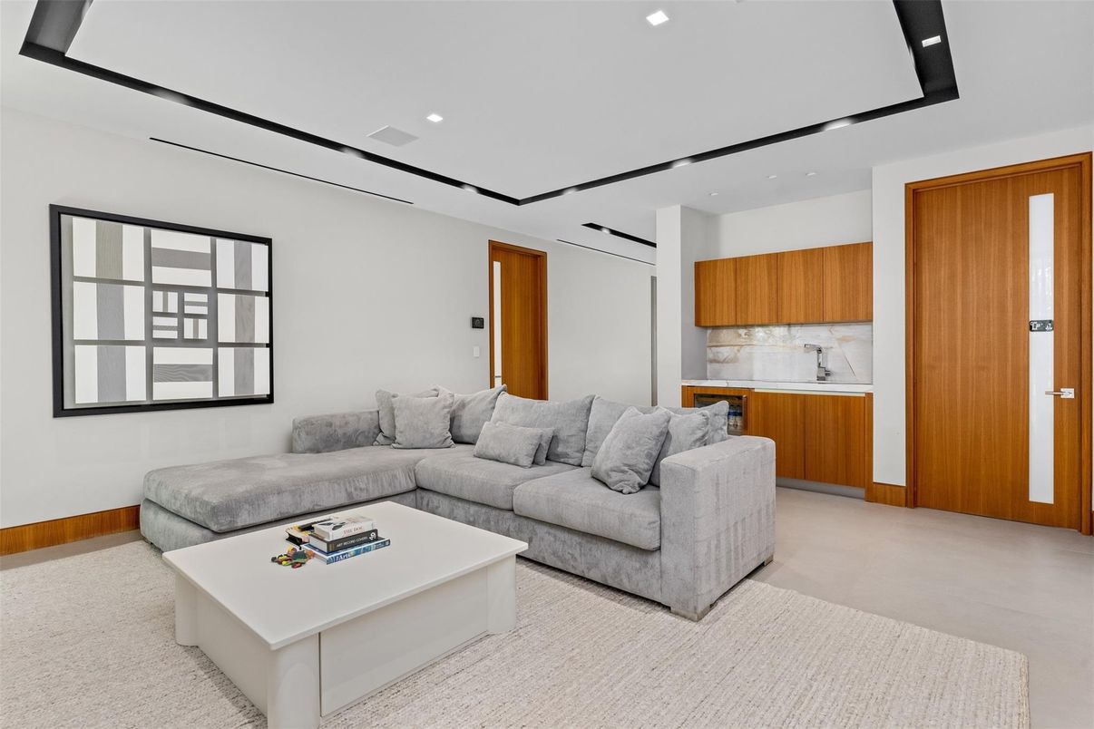 Interior, Living room, Recessed Lighting