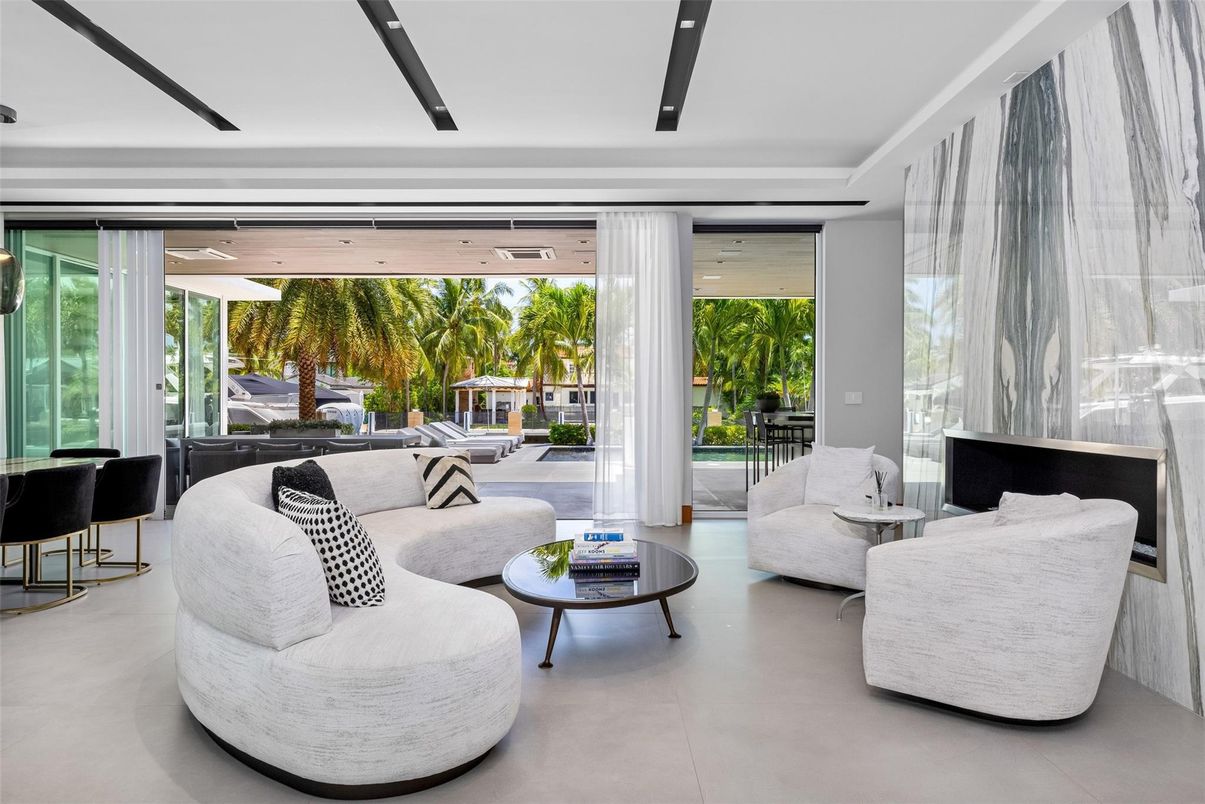 Interior, Living room, Recessed Lighting