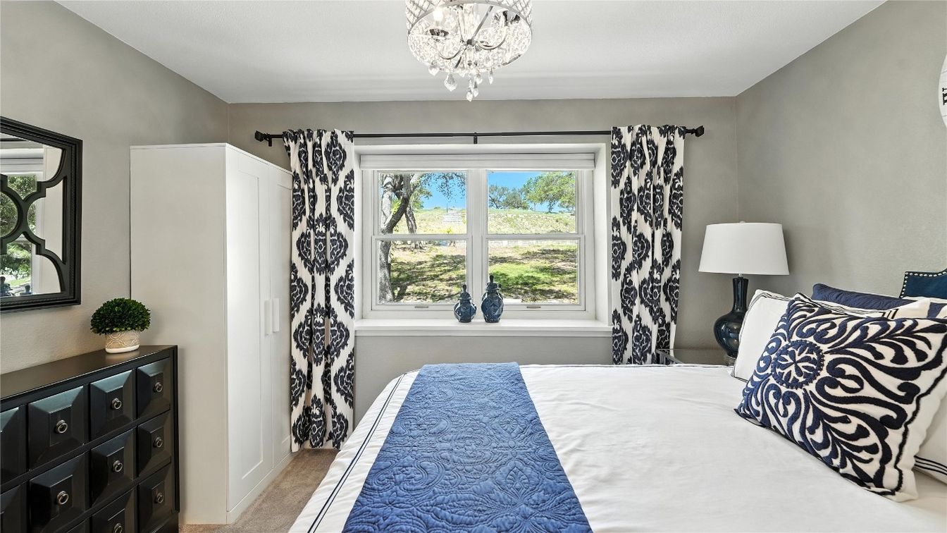 Bedroom, Chandelier, Interior