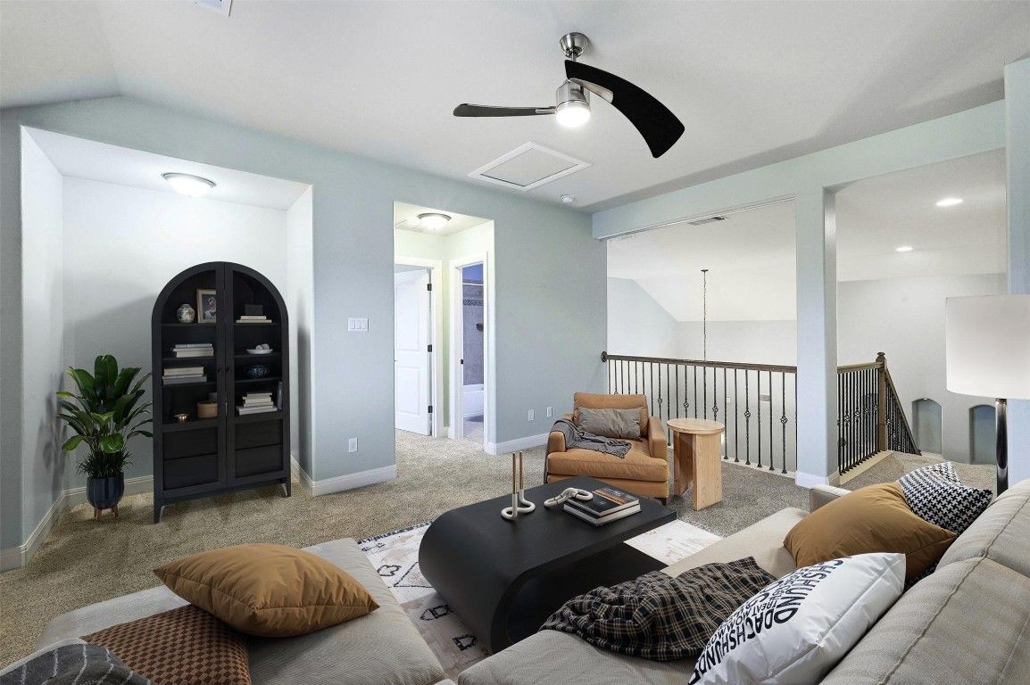Interior, Living room, Recessed Lighting
