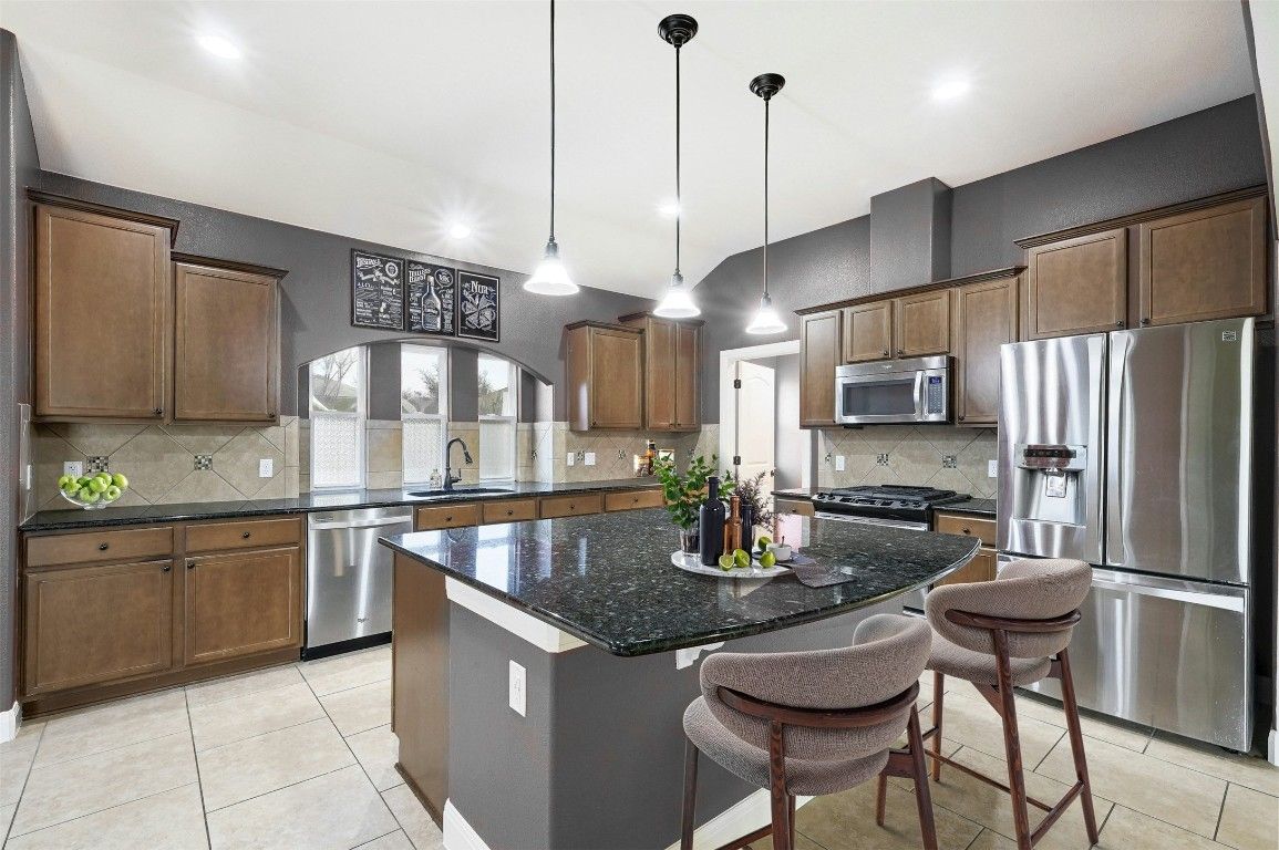 Interior, Kitchen, Pendant Lights, Recessed Lighting, Stainless Steel Appliances