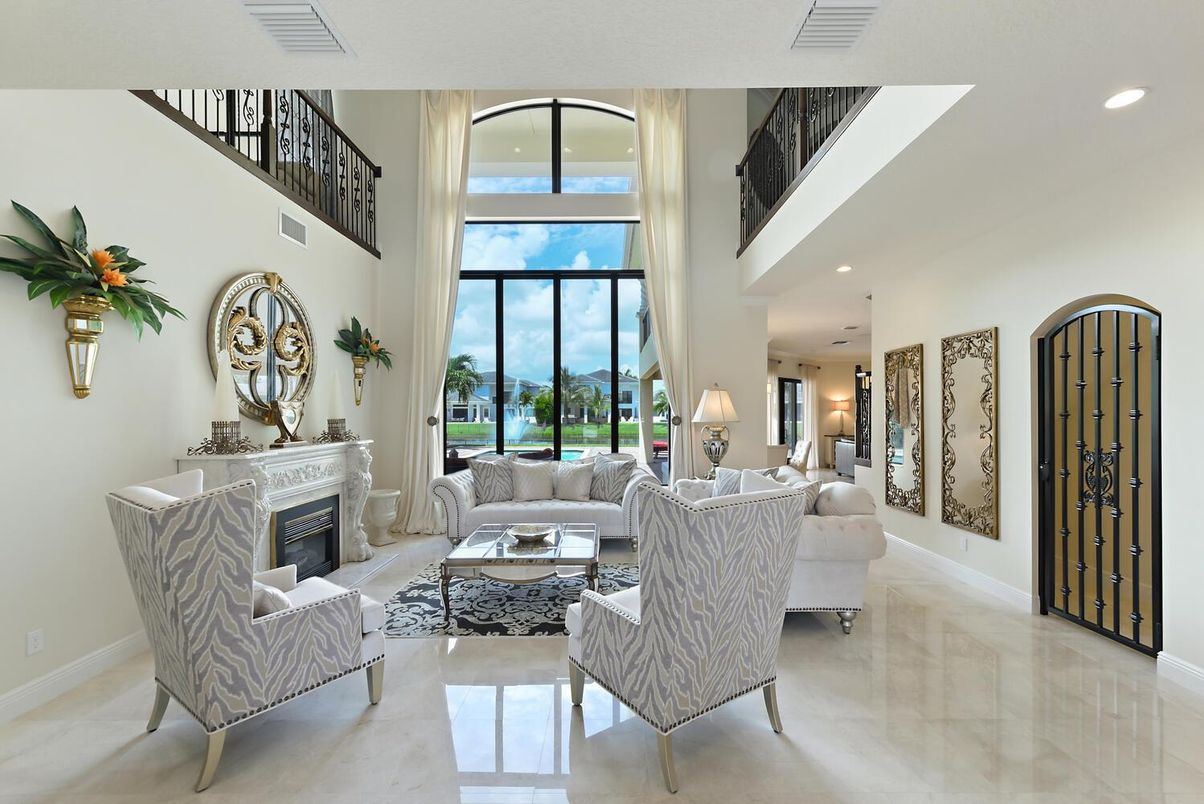 Fireplace, Interior, Living room, Recessed Lighting