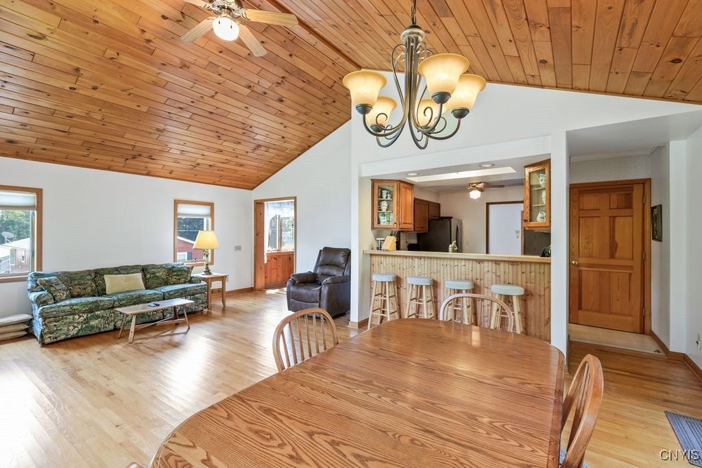 Chandelier, Dining room, Interior, Living room, Wooden Ceilings, Wood Texture Flooring