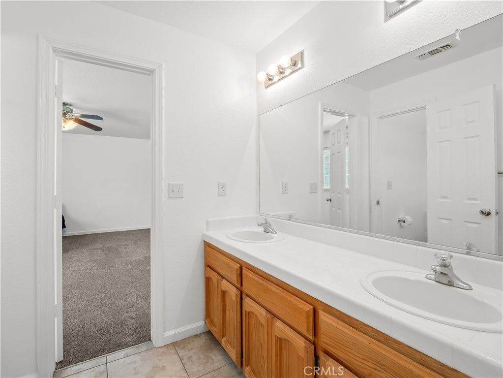 Bathroom, Dual Sink Vanities, Interior, Tile Countertops