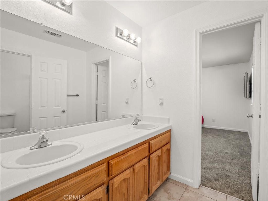 Bathroom, Dual Sink Vanities, Interior, Tile Countertops