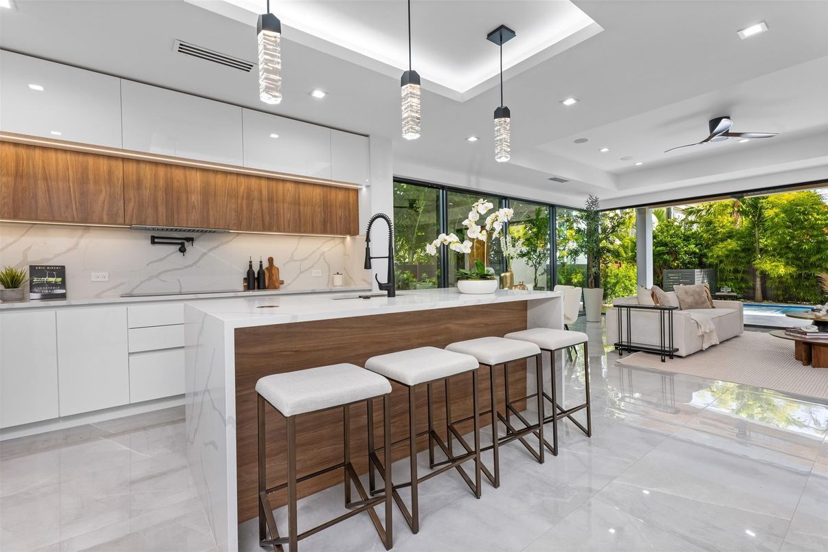 Interior, Kitchen, Pendant Lights, Recessed Lighting