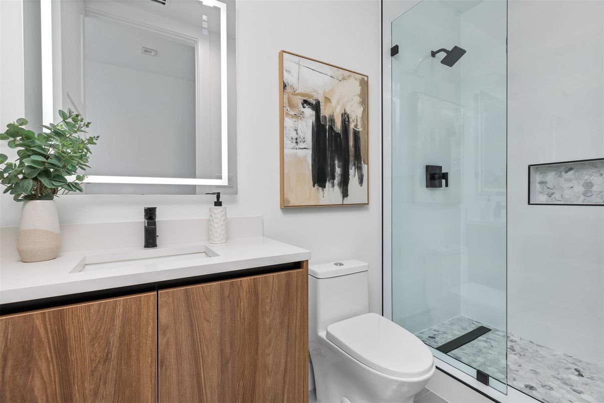 Bathroom, Glass Shower, Interior