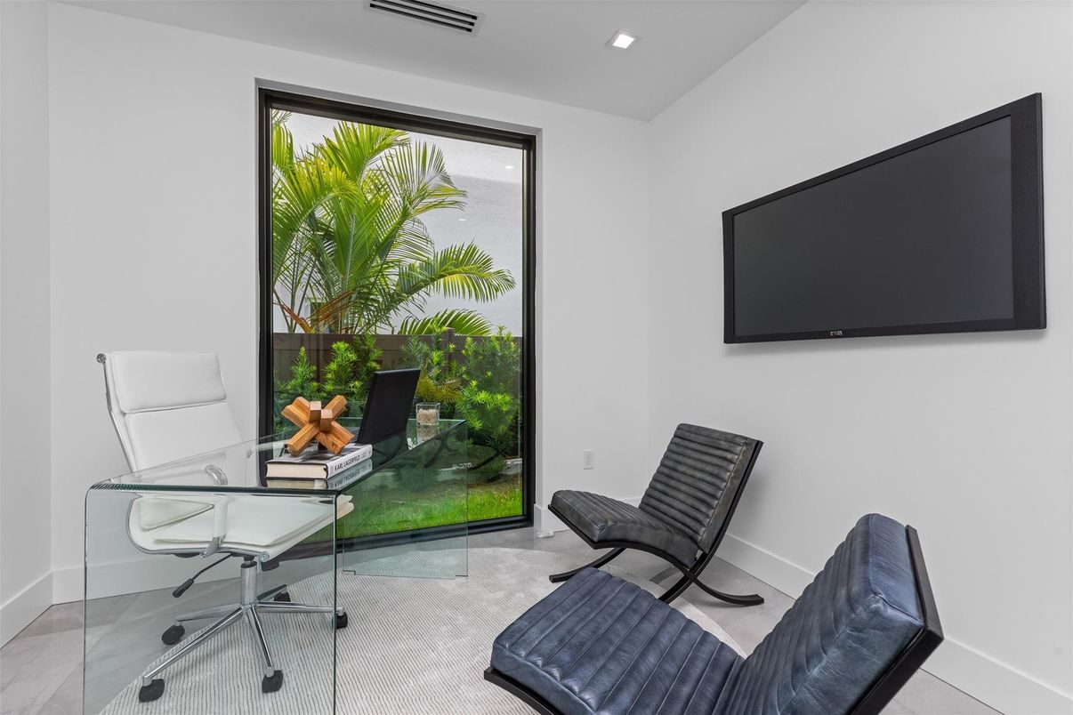 Home Office, Interior, Recessed Lighting