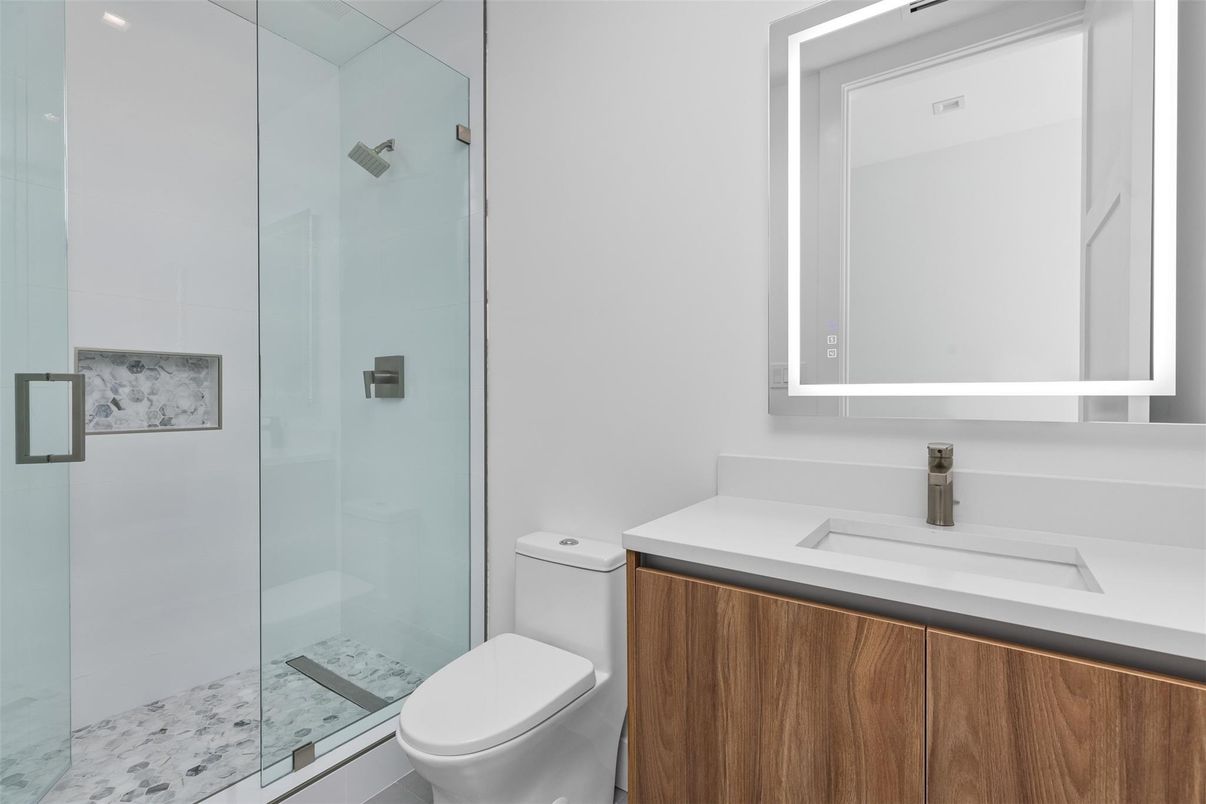 Bathroom, Glass Shower, Interior