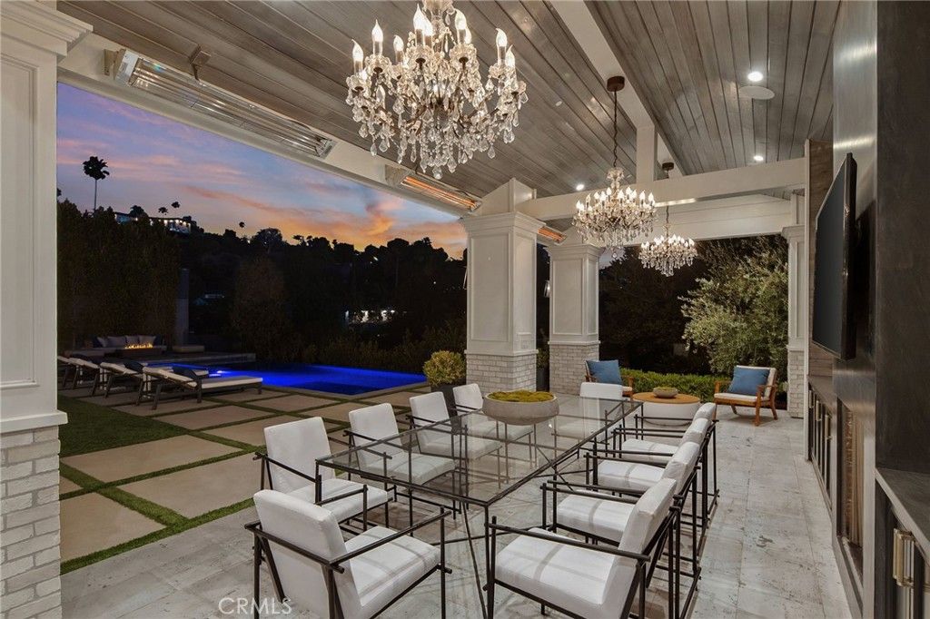 Chandelier, Exterior, Pool