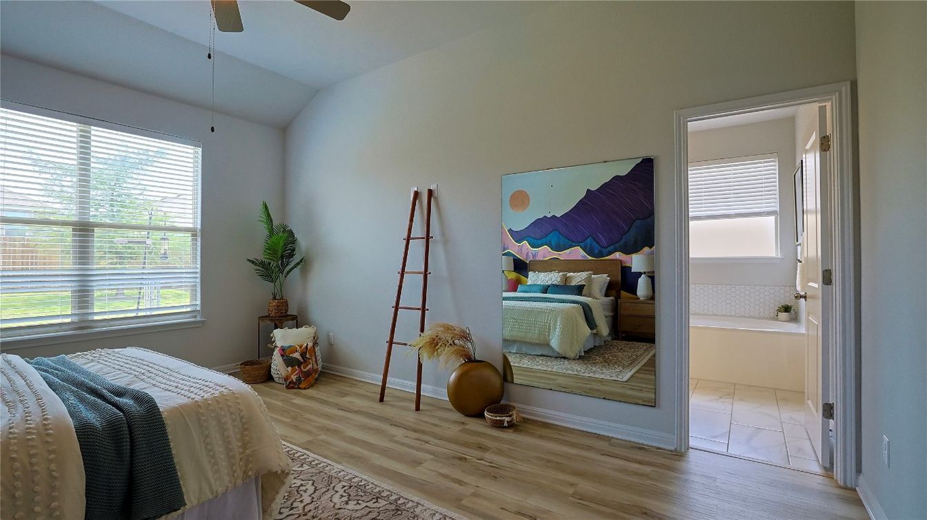 Bedroom, Interior, Wood Texture Flooring