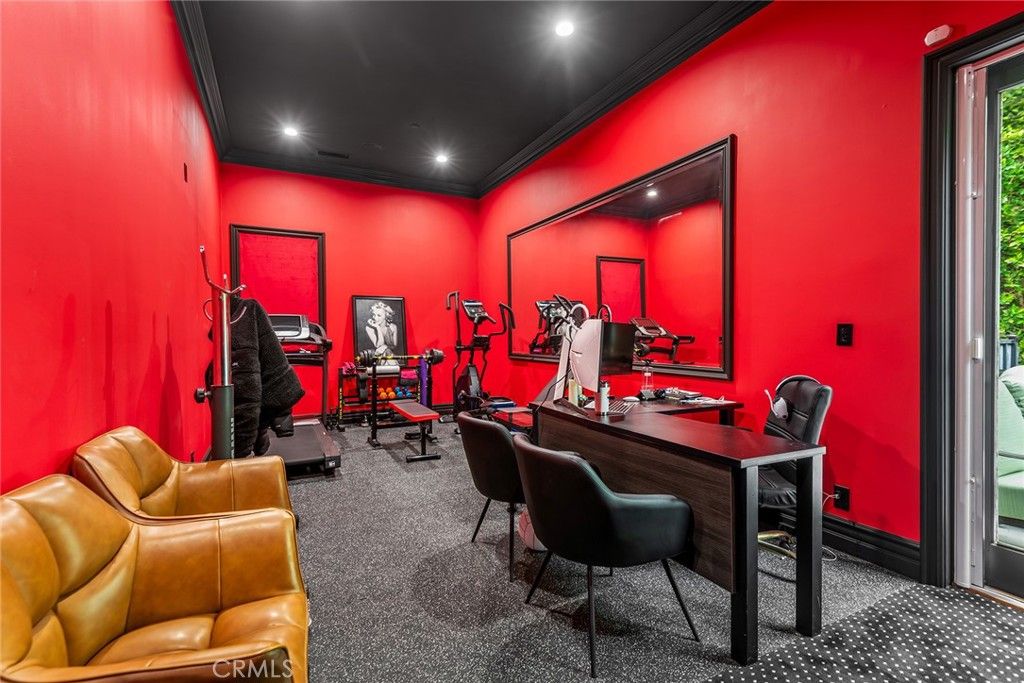Fitness Equipment, Home Office, Interior, Recessed Lighting