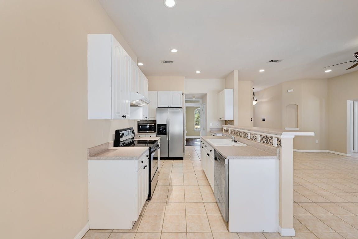 Interior, Kitchen, Recessed Lighting, Stainless Steel Appliances