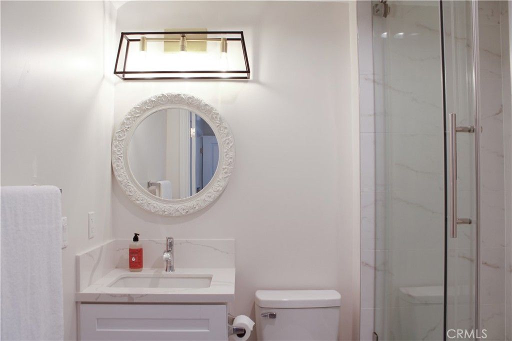 Bathroom, Glass Shower, Interior, Marble Walls