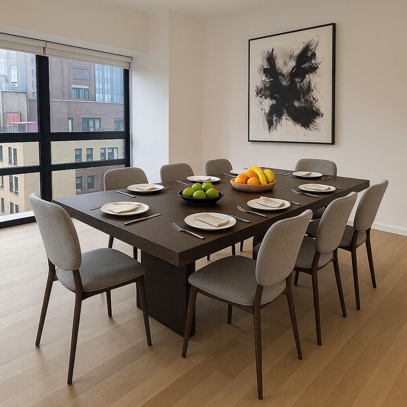 Dining room, Interior, Wood Texture Flooring