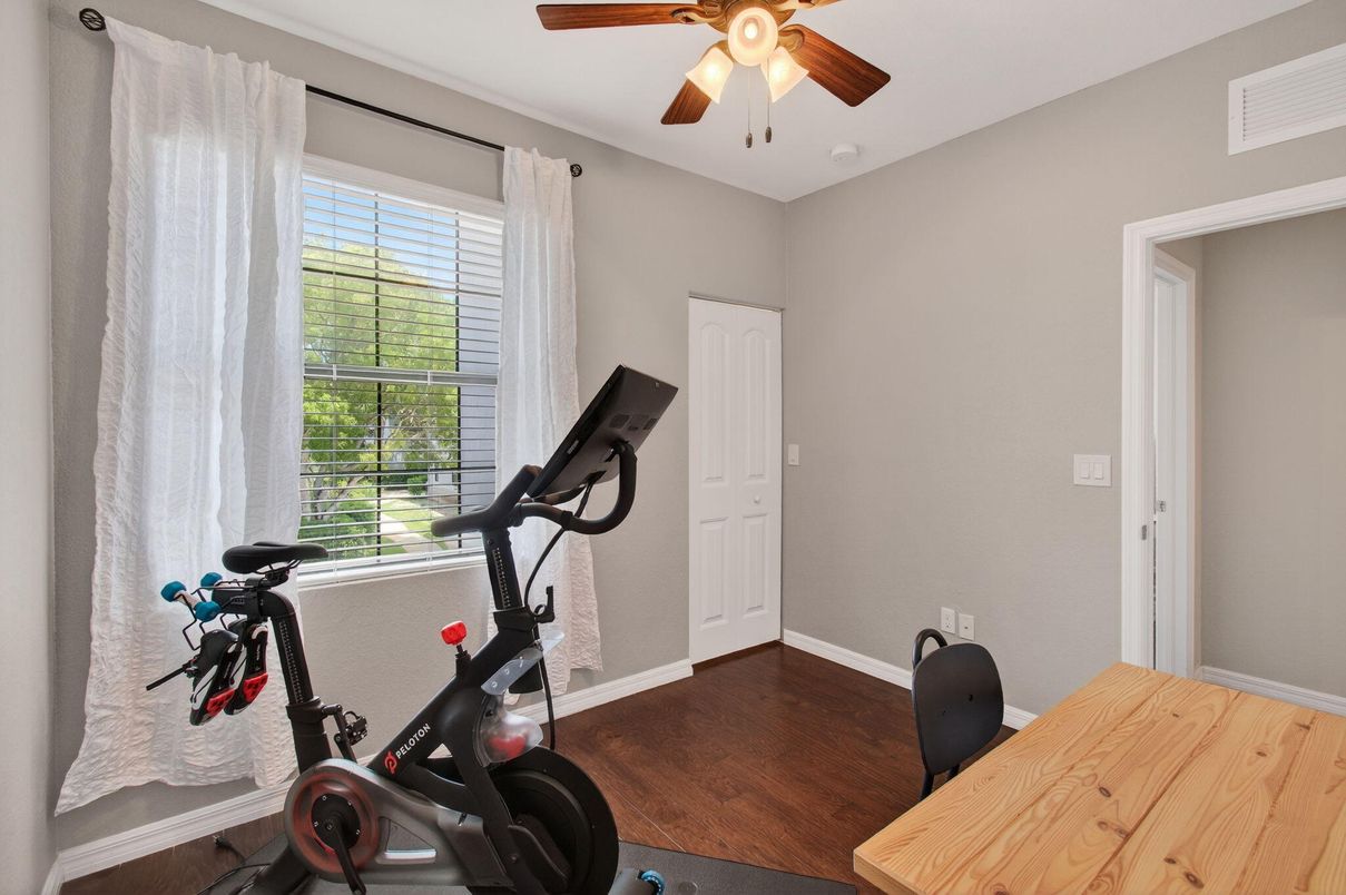 Fitness Equipment, Interior, Wood Texture Flooring