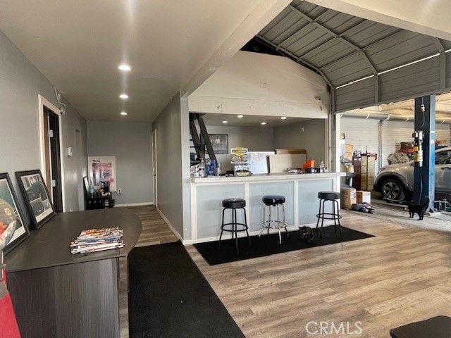 Fitness Equipment, Interior, Kitchen, Recessed Lighting, Wood Texture Flooring