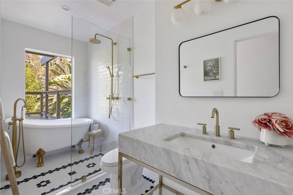 Bathroom, Dual Sink Vanities, Free Standing Baths, Glass Shower, Interior
