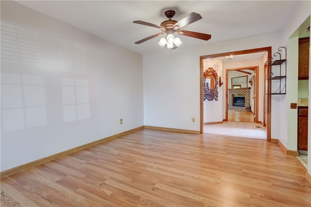 Empty room, Fireplace, Interior, Wood Texture Flooring