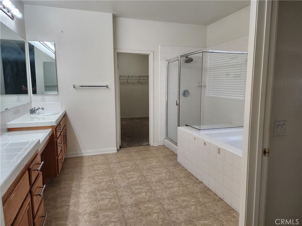 Bathroom, Dual Sink Vanities, Glass Shower, Interior, Tile Countertops